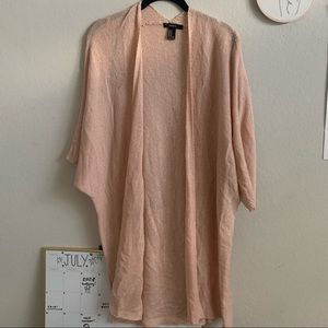 blush oversize cardigan